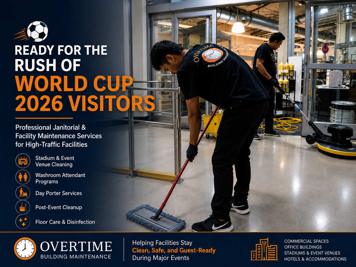 FIFA 2026 Cleaning Challenges and How Professional Cleaning Companies Can Help